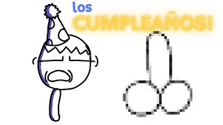 LOS CUMPLEAÑOS new flipaclip [upl. by Ardnovahs]