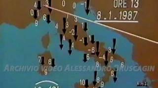 METEO STORYChe tempo fa  8 gennaio 1987 [upl. by Ahsilav]