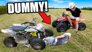 FourWheeler Rider Runs HIMSELF Over  HOW [upl. by Leontine]