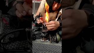 Leather Shoe Making shorts diy leathercraft leather shoes viral shortsfeed diycrafts [upl. by Nahallac607]