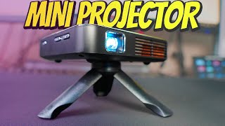 Apeman M4S Mini Portable Projector Review [upl. by Ateekan]