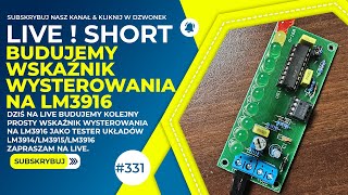 Budujemy wskaźnik wysterowania na LM3916 SHORT vu led audio service electronics shorts [upl. by Jonathon]