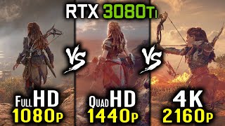 Horizon Forbidden West  1080p vs 1440p vs 2160p 4K  RTX 3080 Ti Benchmark  XeSS DLSS FSR 22 [upl. by Lenka476]