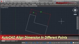 AutoCAD Align Dimension In Different Points [upl. by Ervin]