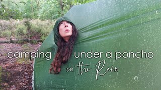 Camping Under My Poncho in the Rain [upl. by Nabalas]