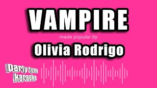 Olivia Rodrigo  Vampire Karaoke Version [upl. by Aliam]