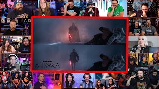 Youtubers React To Anakin Flashes As Darth Vader  Ahsoka Ep 5 Reaction Mashup [upl. by Millar265]