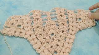 Crochet Shawl Pattern  CrochetAlong No Talking  First Repetition Complete [upl. by Egwin]