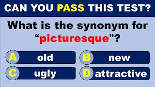 Synonyms Quiz CAN YOU PASS THIS TEST 95 CANNOT SCORE 2025  challenge [upl. by Ardelle]