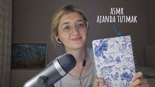 ASMR  yazı yazma sesleri ✍️🏻  ajanda tutmak ve kitap önerisi 📘✨️  Türkçe Asmr [upl. by Callie]