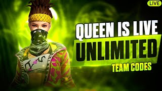 HI FRIENDS QUEEN is BACK😎QG SQUAD Vs LEGEND SQUAD Custom🔥 freefirelive freefire viral [upl. by Kcid556]