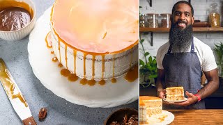 Mouthwatering Vegan Caramel Cake [upl. by Ahrens]