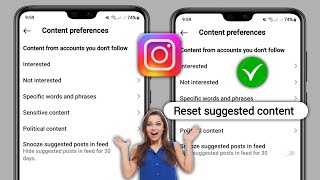 How to Fix Instagram Reset Algorithm Option Not Showing  How To Reset Instagram Algorithm [upl. by Eugenides884]