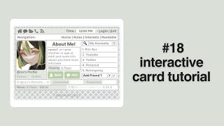 interactive carrd tutorial 18 [upl. by Tomasina608]