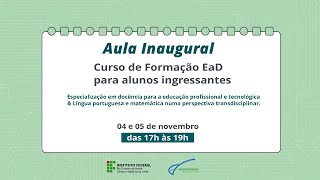 Curso de Formação EaD para alunos ingressantes [upl. by Atiekal29]