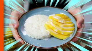 Vegan Mango Sticky Rice recipe with less sugar [upl. by Cilurzo]