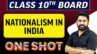 NATIONALISM IN INDIA in 1 Shot  Class 10th Board Exams [upl. by Cheke]