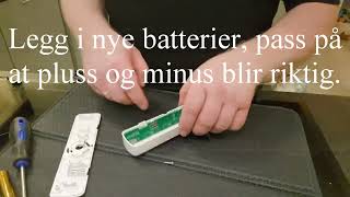 Bytte batterier i komfyrvakt mKomfy [upl. by Gerianna]