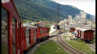 Dampfbahn FurkaBergstrecke  Dieselzug Realp  Oberwald [upl. by Westfall]