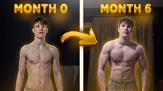 6 Month Body Transformation from Skinny to Less Skinny [upl. by Ardnoel]