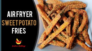 Air Fryer Sweet Potato Fries With Honey Mayo Sauce [upl. by Lacagnia]