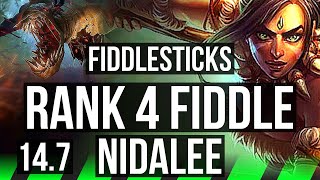 FIDDLESTICKS vs NIDALEE JGL  Rank 4 Fiddle 5110 1400 games  TR Challenger  147 [upl. by Iaht]