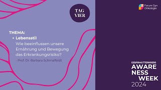 Wie beeinflussen unsere Ernährung und Bewegung das ErkrankungsrisikoProf Dr Barbara Schmalfeldt [upl. by Alo]