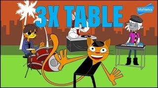 3x TABLE SONG MATHLETICS [upl. by Auot]