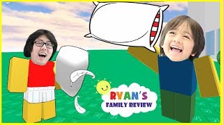 ROBLOX Pillow Fight Lets Play Family Game Night with Ryans Family Review [upl. by Gneh]