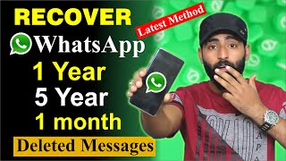 How to Recover WhatsApp DELETED MESSAGES Without Backup  Restore 5 Year Old Messages [upl. by Bayless]