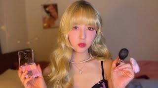 ASMR GyarU girL⭐️ doEs uR mAkup🌺Realistic Apply on the camera [upl. by Haraj]