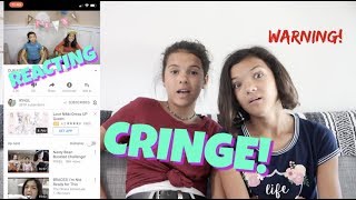 REACTING TO OUR FIRST VIDEO [upl. by Reyem896]