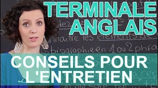 Conseils pour lentretien de lexpression orale au bac  Anglais  Terminale  Les Bons Profs [upl. by Lladnor]