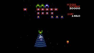 Galaga NES GAME OVER screen [upl. by Zilber5]