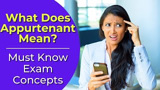 Appurtenant What does it mean Real estate license exam questions [upl. by Nilrah]