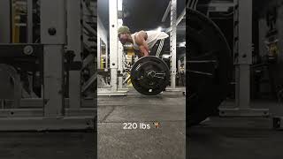 Deadlifts 220lbs  100kg 🏋️ youtubeshorts [upl. by Ericha]