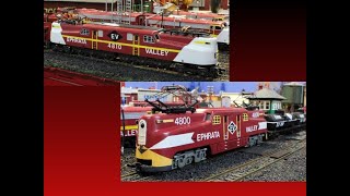 Ephrata Valley RR Custom GG1s 4800 amp 4810 [upl. by Regen975]