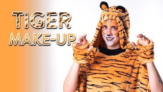 TIGER schminken  Make Up Tutorial  Fasching Karneval Halloween [upl. by Hodgson]