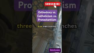 Orthodoxy vs Catholicism vs Protestantism Explained in 60 Seconds ⛪️✨inspiration christianity [upl. by Cecilia343]