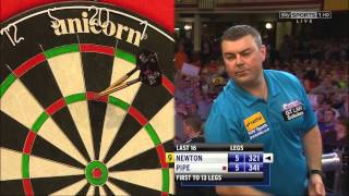 HD Wes Newton  9 Dart Finish  2012 World Matchplay  wwwninedarterscouk [upl. by Irisa779]