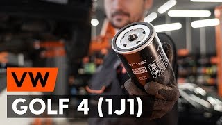 Hoe een oliefilter en motorolie vervangen op een VW GOLF 4 1J1 AUTODOCTUTORIAL [upl. by Abell]