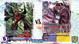 DIGIMON TCG Local match DanDevimon Purple vs Lucemon Purple  THIRD IMPACT [upl. by Aihsenyt]