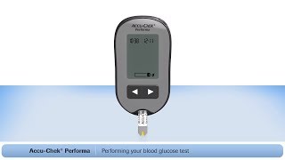 How To Use The AccuChek® Performa Blood Glucose Meter with FastClix Lancing Device [upl. by Hailey]