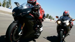 2007 Ducati 1098S vs Aprilia RSV1000R Dyno  Drag Test  MotoUSA [upl. by Sivle]