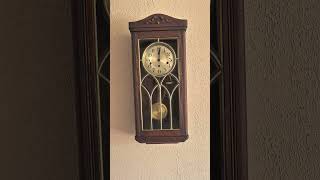 French Fontenoy Westminster chime wall clock [upl. by Laefar]