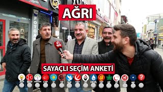 AĞRI SAYAÇLI SEÇİM ANKETİ 2024 Ağrıda İbre Tersine mi Dönüyor [upl. by Tjon]