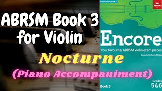 ABRSM Encore VIolin Book 3  Nocturne by Lili Boulanger 18931918 Piano Accompaniment [upl. by Anyer]