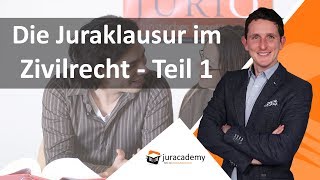 Die Juraklausur im Zivilrecht  Teil 1 ► juracademyde [upl. by Kwok]