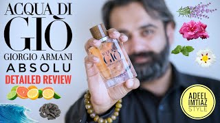 Giorgio Armani Acqua Di Gio Absolu Perfume Review [upl. by Ellicul]