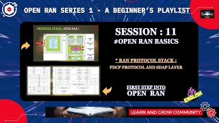 Session 11  Open RAN Protocol Stack  PDCP Protocol and SDAP Layer [upl. by Hyozo]